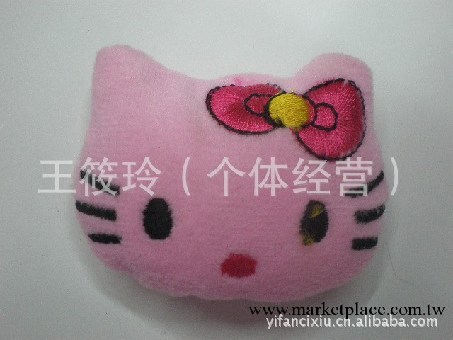 廠傢直供現貨 卡通hello kitty系列 毛絨公仔動物頭 童裝鞋襪配件工廠,批發,進口,代購