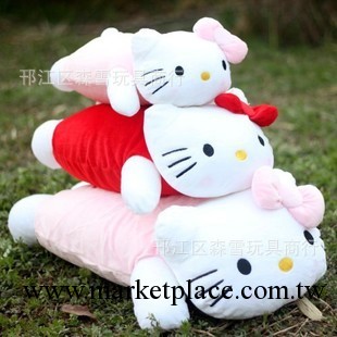 毛絨玩具 正版hello kitty趴趴枕 KT貓抱枕 凱蒂貓靠枕 生日禮物工廠,批發,進口,代購