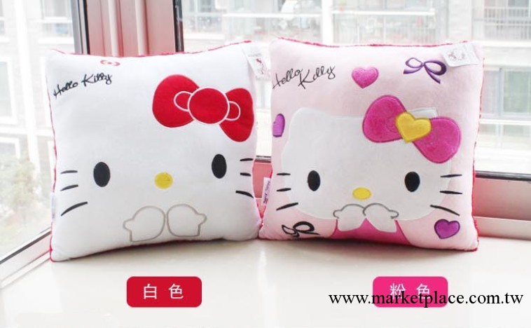 日本原單 正版凱蒂貓Hello Kitty 優質毛絨空調被靠墊抱枕 KT手捂工廠,批發,進口,代購