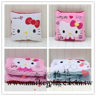 Hello kitty KT凱蒂貓兩用空調被抱枕車用空調被兩用抱枕女生最愛工廠,批發,進口,代購