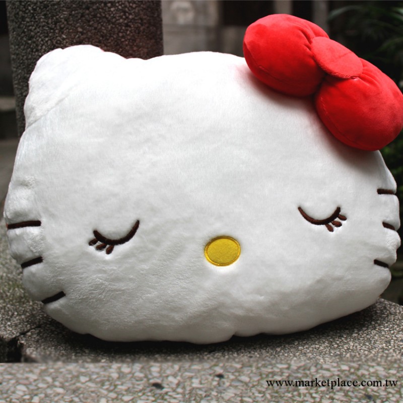 毛絨玩具廠傢 SANRIO 高品質hello kitty毛絨靠墊 凱蒂貓車枕工廠,批發,進口,代購