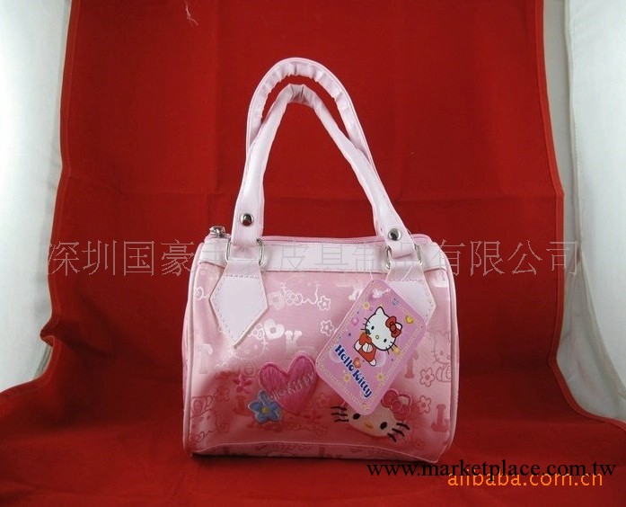 時尚可愛hello Kitty  pu料卡通手提袋工廠,批發,進口,代購