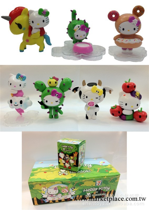 動漫周邊 2代 7款HELLO KITTY KT貓手辦 711盒裝模型 做工精細工廠,批發,進口,代購