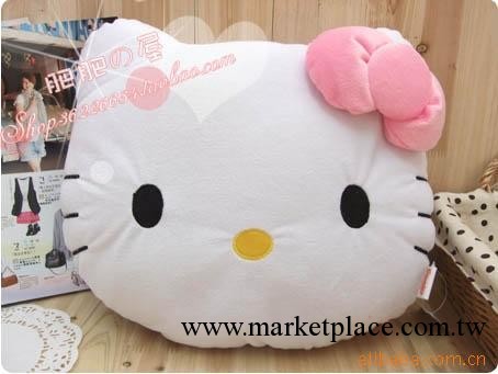 粉色Hello Kitty可愛大臉靠墊/抱枕/腰枕工廠,批發,進口,代購