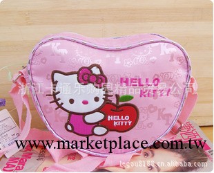 HELLO KITTY 10新 收藏版 桃心單肩斜挎包小包 粉嫩 可愛工廠,批發,進口,代購
