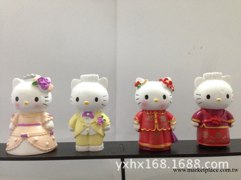 Hello Kitty 凱蒂貓KT貓 結婚中西婚禮 卡通公仔擺件手辦玩偶 4款工廠,批發,進口,代購