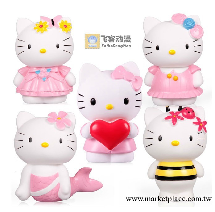 凱蒂貓KT貓hello kitty公仔玩偶玩具擺件儲蓄罐多款可選工廠,批發,進口,代購