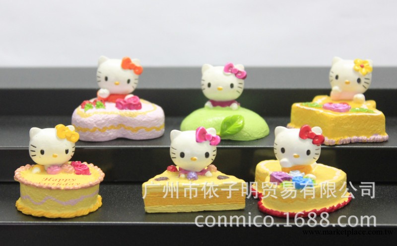 KT貓Hello Kitty公仔模型凱蒂貓玩具Kitty貓擺件生日蛋糕派對6款工廠,批發,進口,代購
