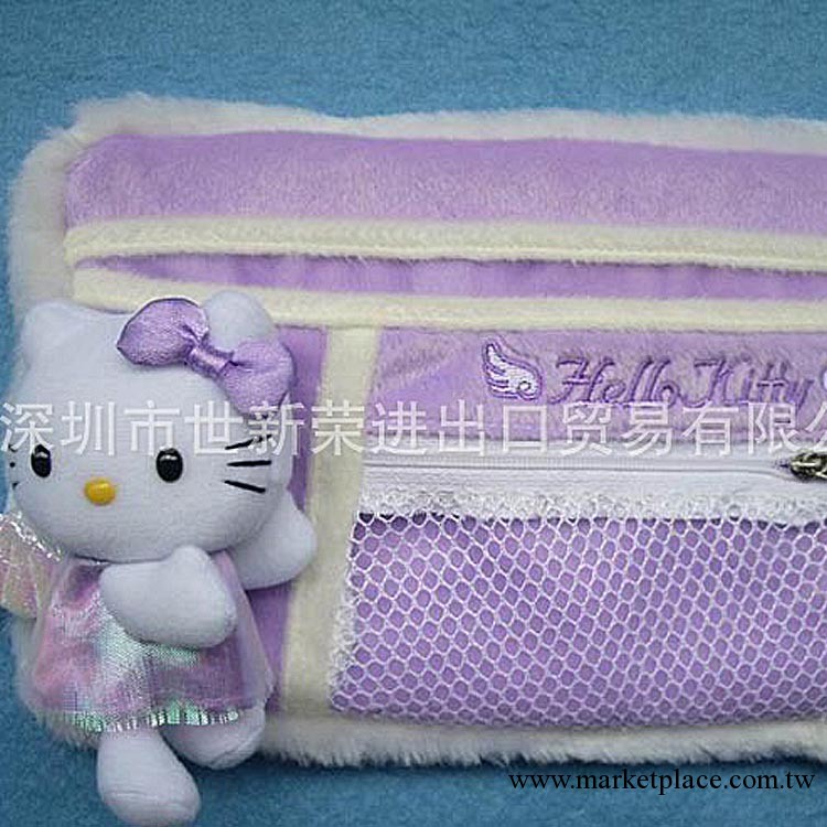 廠傢直銷毛絨筆筒   毛絨筆袋  卡通HELLO KITTY筆袋工廠,批發,進口,代購