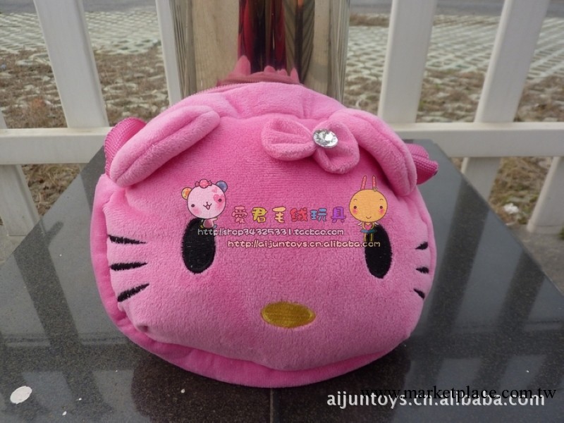 毛絨玩具包包 挎包 手拎包 手提包 單肩包 粉色HELLO KITTY包包工廠,批發,進口,代購