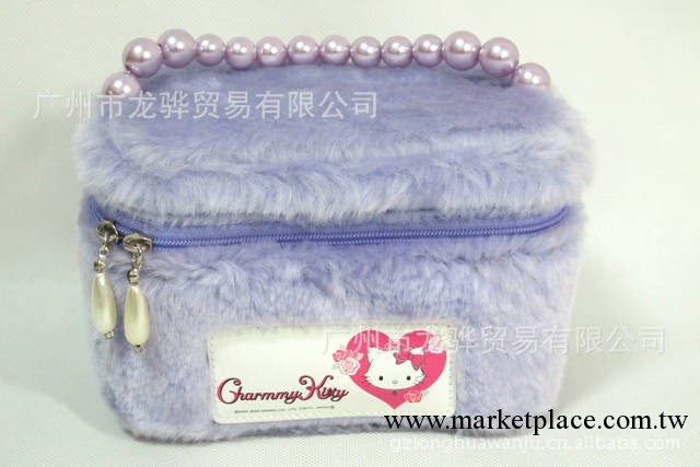 新款hello kitty時尚毛絨手提包 手拿包 化妝包 收納包 禮品贈品工廠,批發,進口,代購