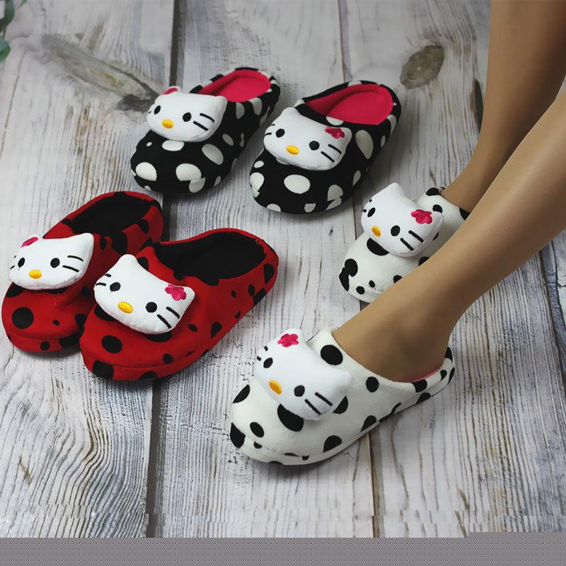 2013最新款冬季可愛hello kitty卡通居傢保暖棉拖鞋女防滑軟底工廠,批發,進口,代購