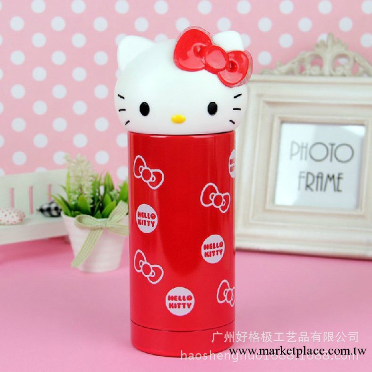 好格極 爆款hello kitty不銹鋼保溫杯 首款立體凱迪貓頭像防漏杯工廠,批發,進口,代購