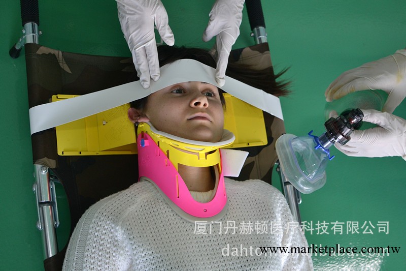 急救設備 軍綠色軍版頭部固定器+頸椎固定器工廠,批發,進口,代購