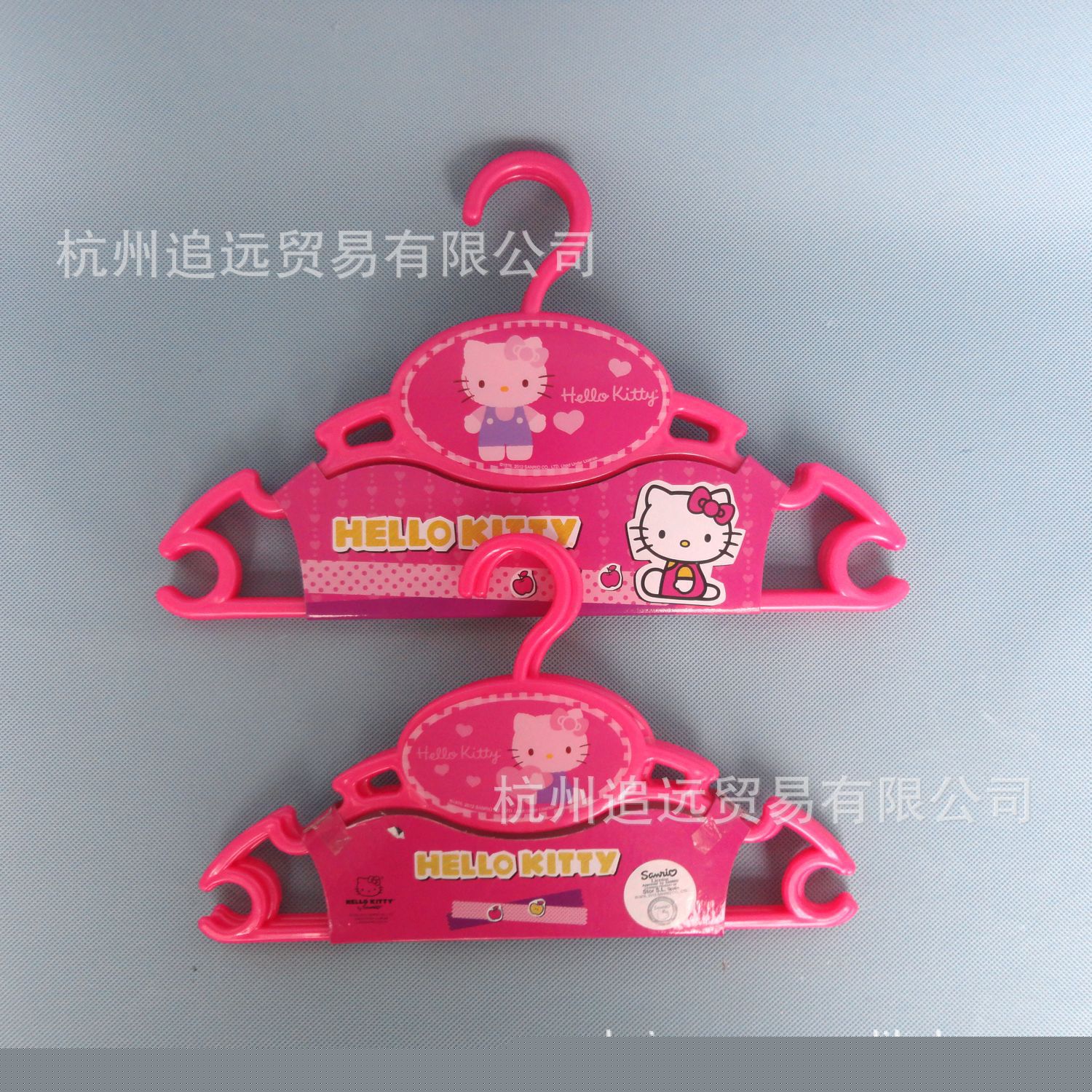 HELLO KITTY可愛卡通衣架三個裝大小兩種塑料環保外貿原單批發工廠,批發,進口,代購