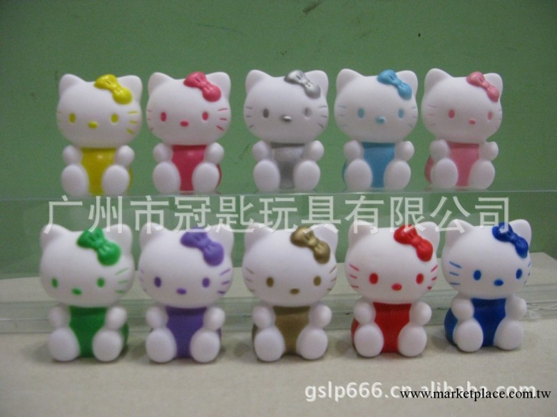 供應單色hellokitty塘膠玩偶 凱蒂貓動漫玩具 KT貓六一兒童節禮物工廠,批發,進口,代購