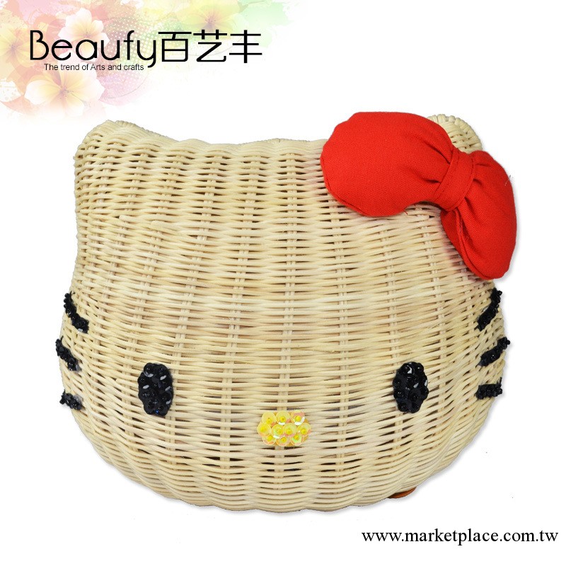 2013新款日本代購vivi正版Nina mew凱蒂貓hello kitty藤編包包郵工廠,批發,進口,代購