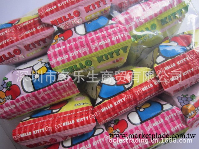 潤谷深圳代理卡樂熊HELLO KITTY果汁軟糖25克五包連批發量大另議工廠,批發,進口,代購
