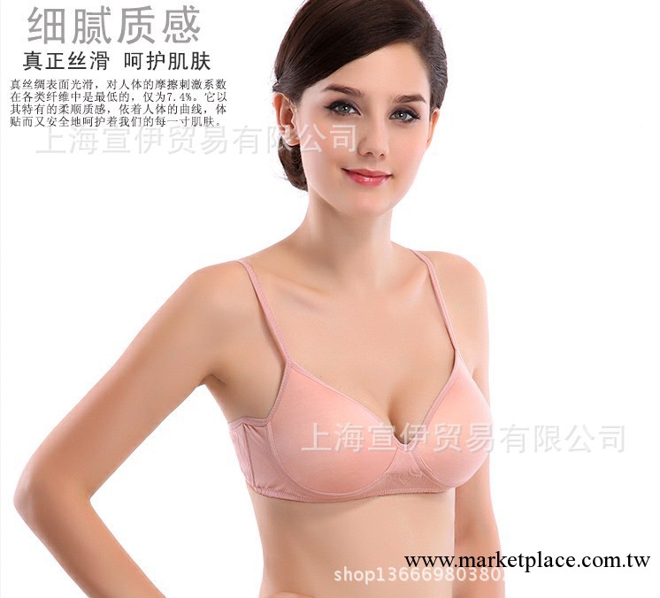日本專櫃正品100%真絲絹絲無鋼圈胸罩薄款BAR運動胸罩女內衣 胸罩工廠,批發,進口,代購