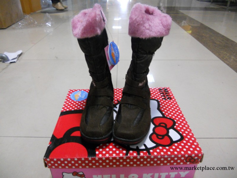 童鞋 外貿原單（HELLO KITTY）女童長筒加棉雪靴/冬鞋工廠,批發,進口,代購