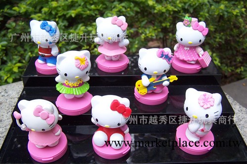 供應日本玩偶|hello kitty凱蒂貓公仔擺件|Kitty貓加底座8款推出工廠,批發,進口,代購