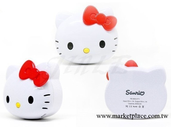 批發3D 卡通款移動電源hello kitty充電寶蘋果iphone三星手機通用工廠,批發,進口,代購