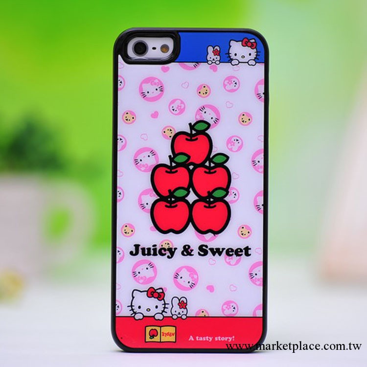 iphone5 4S蘋果手機保護套  hello kitty情侶外殼 格調系類工廠,批發,進口,代購