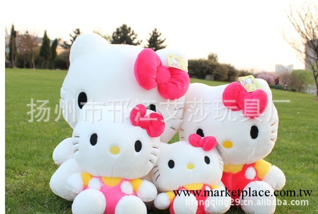 批發供應毛絨玩具公仔hellokitty蝴蝶結凱蒂貓kt貓公仔情人節禮物工廠,批發,進口,代購