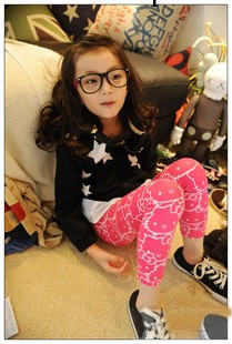 2013超萌秋款hello Kitty內搭褲 女童內搭褲 奧戴爾全棉內搭褲X工廠,批發,進口,代購