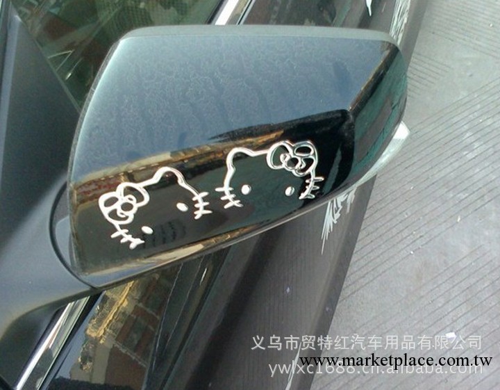 立體hello kitty 車貼 後視鏡立體貼 KT後視鏡貼 卡通立體車貼工廠,批發,進口,代購