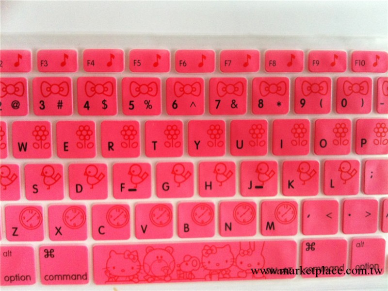 蘋果Macbook air pro 13.3寸鍵盤膜Hello Kitty可愛卡通清倉甩賣工廠,批發,進口,代購