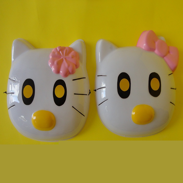 日本hello kitty貓 兒童舞會白色面具 小貓咪公主 女KT貓頭面具工廠,批發,進口,代購