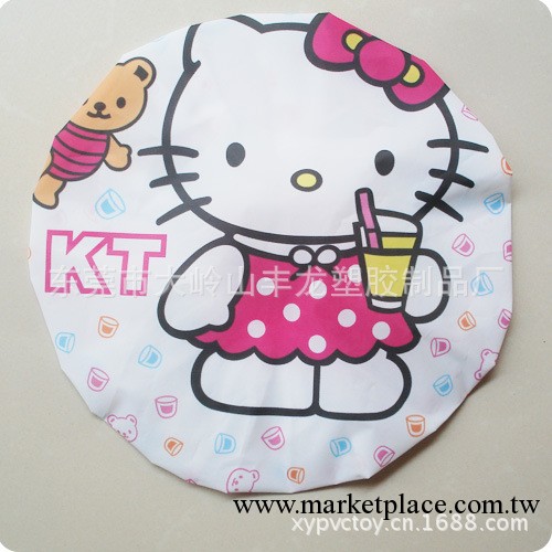 廠傢供應 Hello kitty 防水沐浴帽 卡通浴帽 超實用工廠,批發,進口,代購