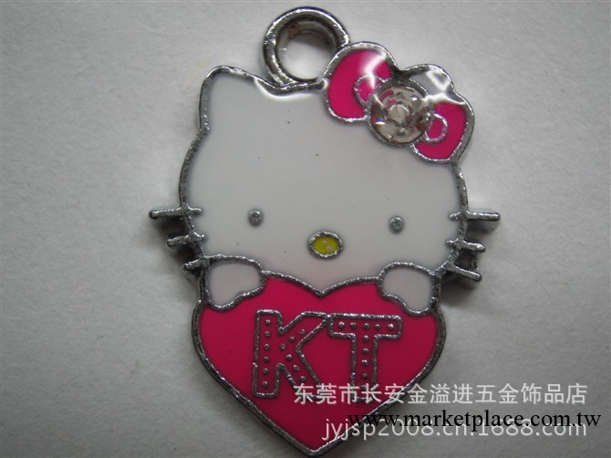 hello kitty吊飾  金屬鑰匙扣 滴膠飾品 日韓熱銷產品 來樣定做工廠,批發,進口,代購