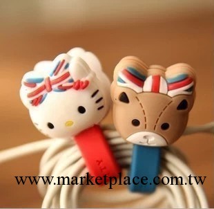 熱銷 Q版可愛動物卷線器 HELLO KITTY和她的小熊繞線器 2207工廠,批發,進口,代購