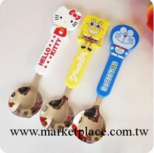 廠傢直供 大號Hello Kitty勺子 不銹鋼勺子卡通勺子兒童勺西瓜勺工廠,批發,進口,代購