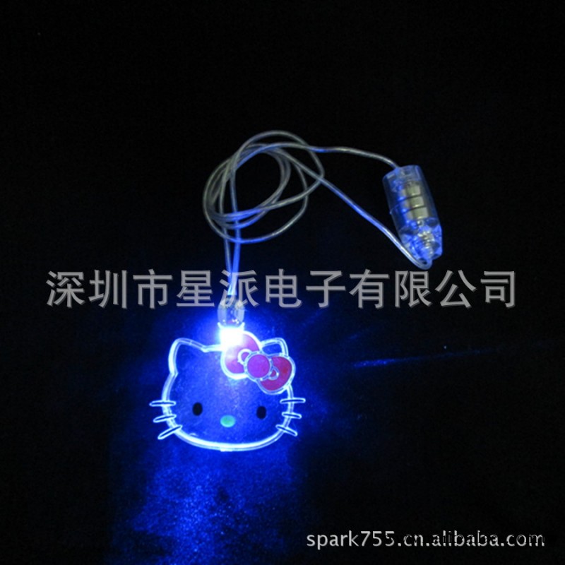 [新奇創意]供應 hello kitty系列,時尚發光項鏈,led項鏈工廠,批發,進口,代購