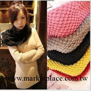 2013韓版女針玉米粒顆粒感百搭圍領圍巾菠蘿針圍脖 超時尚 批發工廠,批發,進口,代購
