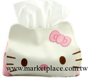 供應可愛hello kitty皮革紙巾抽 KT貓皮革紙巾抽工廠,批發,進口,代購
