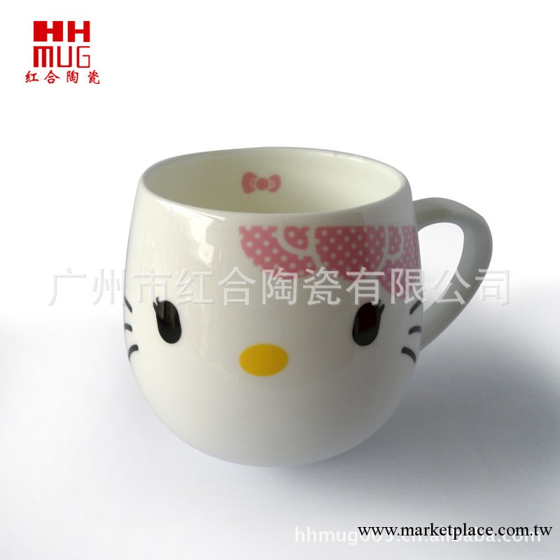 紅合陶瓷新品 hello kitty 創意杯 禮品杯 骨質瓷 鎂質瓷工廠,批發,進口,代購