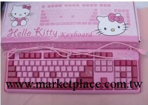 特價 KT鍵盤 Hello Kitty防水粉色鍵盤 卡通USB鍵盤 女式鍵盤工廠,批發,進口,代購