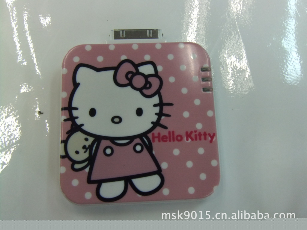 Hello kitty移動電源 足1500MA後備電源 IPHONE4/4S移動電源工廠,批發,進口,代購