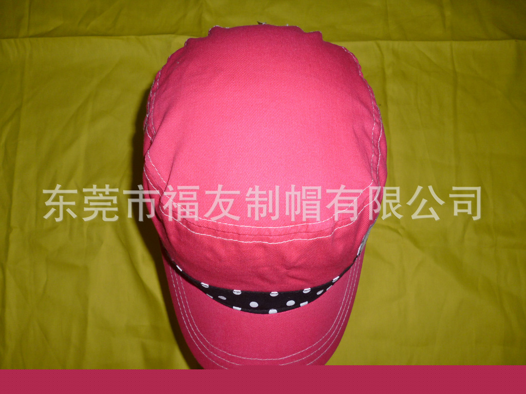 2013新款韓版時裝平頂帽 休閒軍帽 hello kitty 貼佈繡花工廠,批發,進口,代購