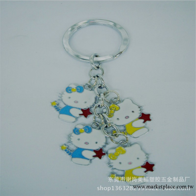 【鑰匙扣廠傢】Hello Kitty卡通鑰匙扣 金屬鑰匙扣 鑰匙扣定做工廠,批發,進口,代購