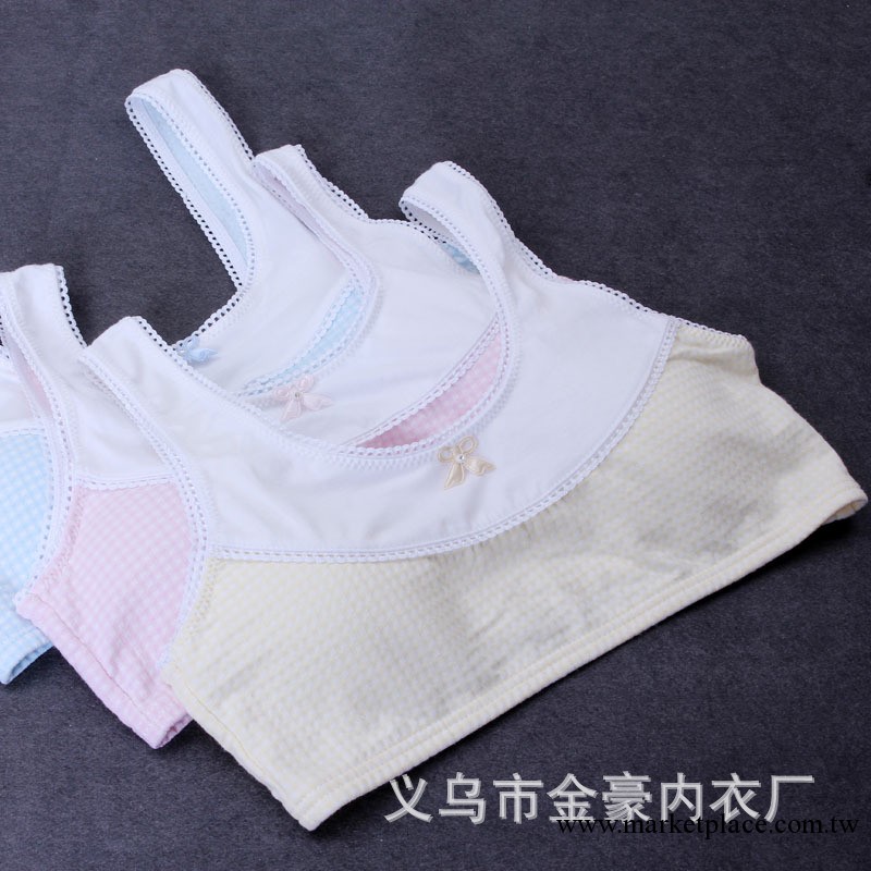笑芬 純棉少女內衣胸罩 發育期學生無鋼圈背心 少女發育胸罩工廠,批發,進口,代購