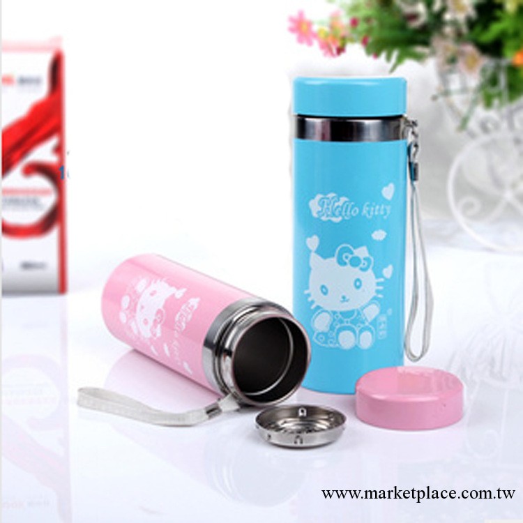 廠傢直銷  hello kitty雙層無縫保溫杯 不銹鋼密封防漏 保溫杯子工廠,批發,進口,代購