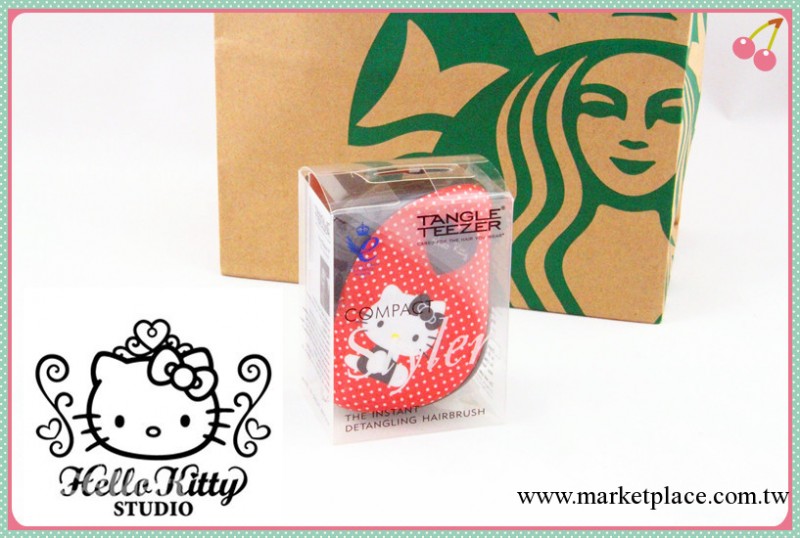 梳子廠傢供應hello kitty手柄塑料順發梳批發 加印logo圖案 定制工廠,批發,進口,代購