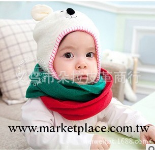 韓版weiweihat 雙色撞色圍巾保暖兒童圍脖 兒童圍巾 卡通動物圍巾工廠,批發,進口,代購