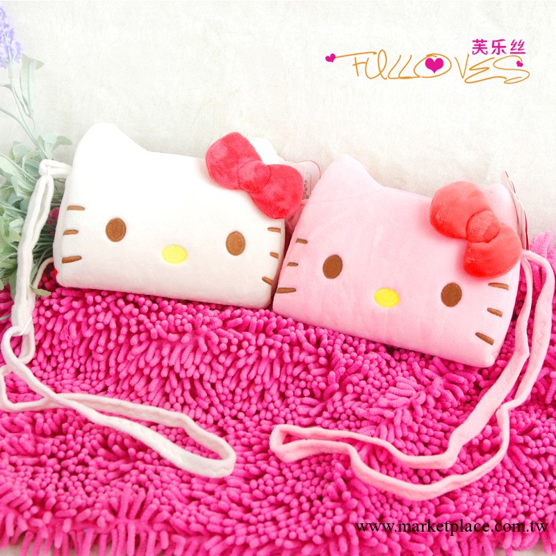 供應批發正版澳捷爾hello kitty凱蒂貓公仔可愛毛絨斜挎包兒童包工廠,批發,進口,代購