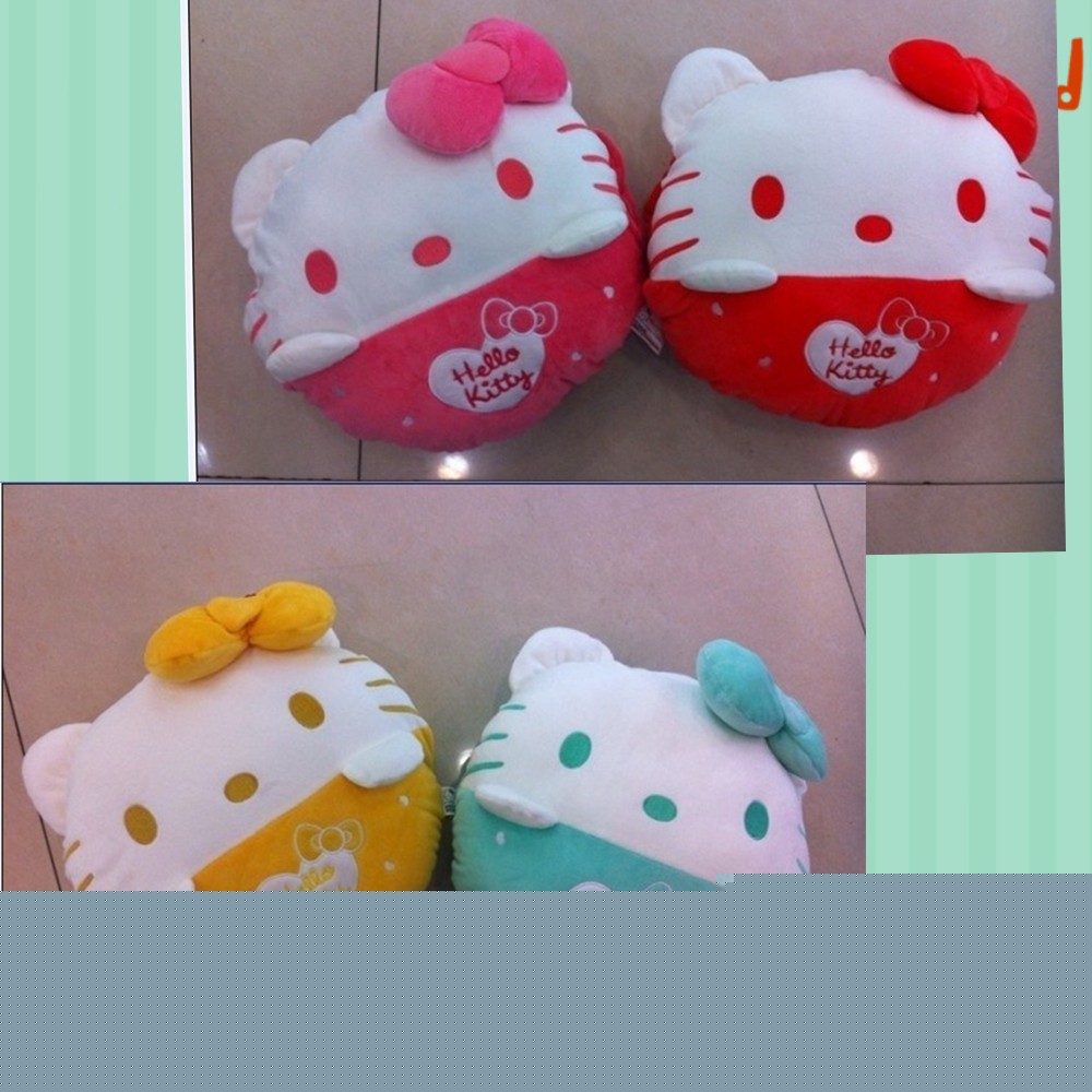 新款hello kitty圓形手暖 KT凱蒂貓頭靠枕生日禮物暖手寶批發H440工廠,批發,進口,代購